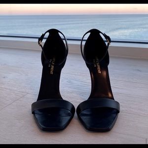 Saint Laurent black classic sandals